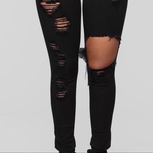 Fashion Nova ripped jeans